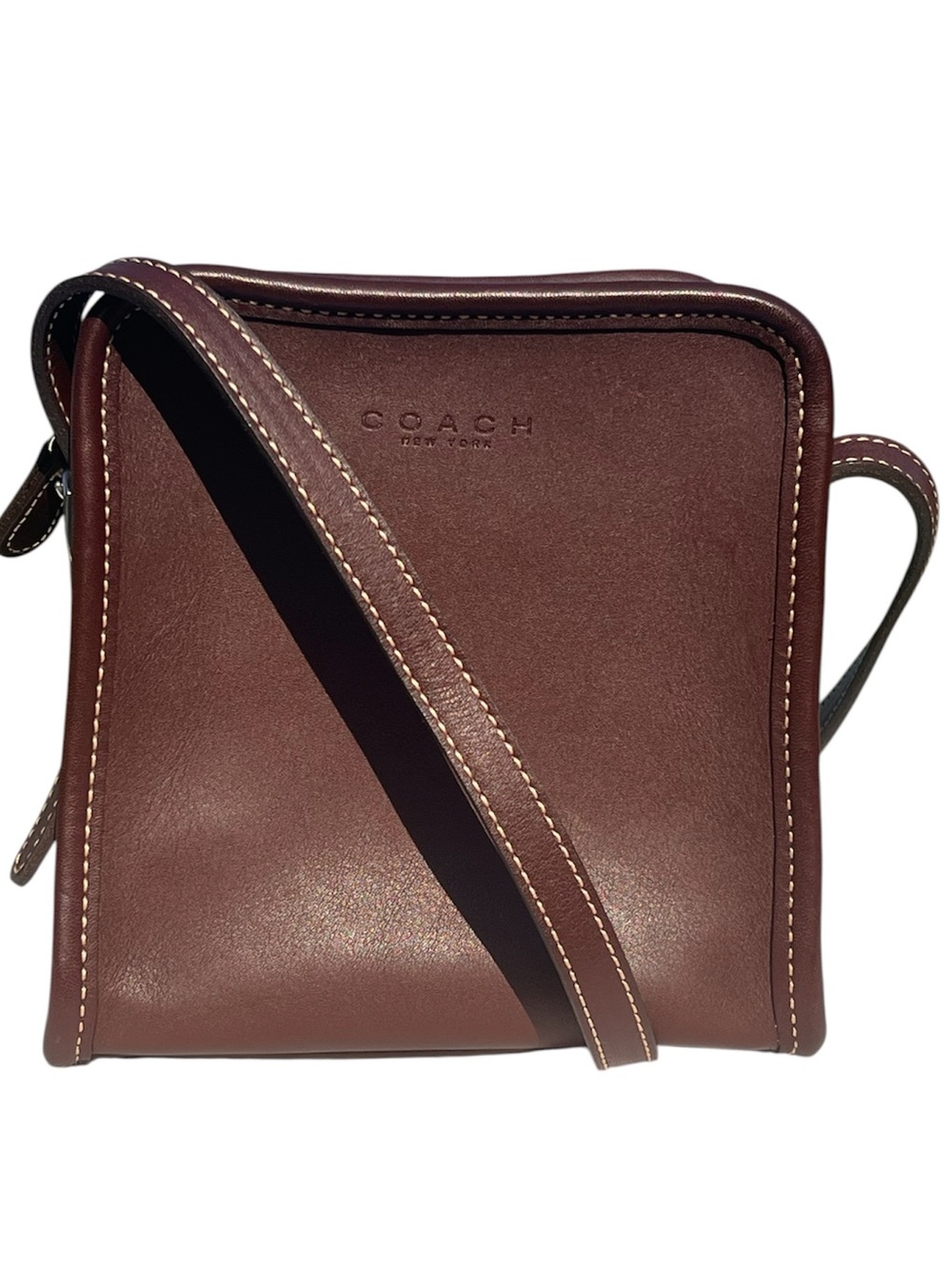 Vintage Coach Brown Leather Bellini Crossbody Bag 9139